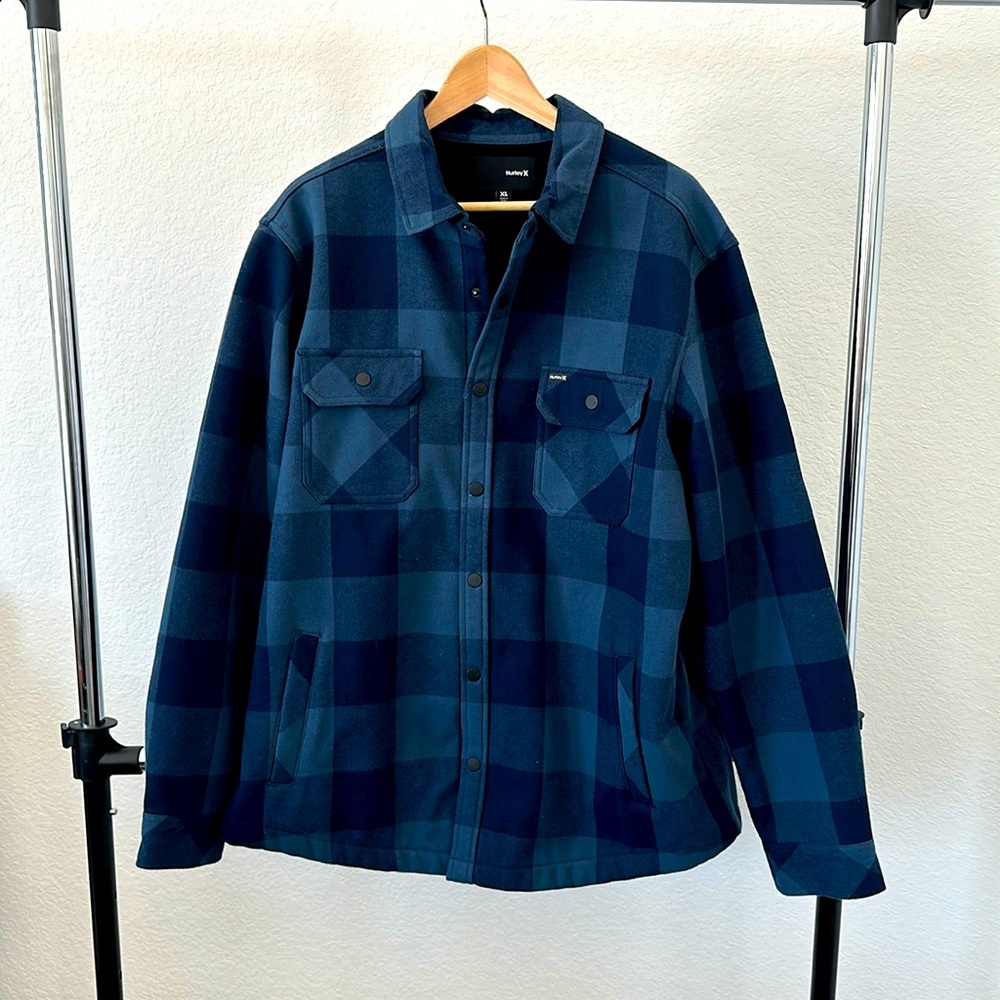 Men’s flannel hurley button jacket